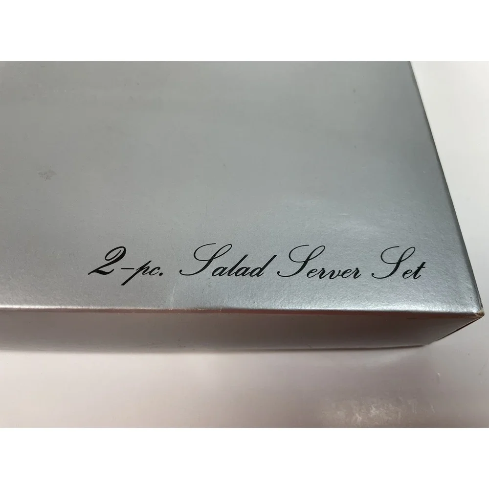Silver 2‎ Pice Salad Server Set With Acrylic Handles Made Of N Japan